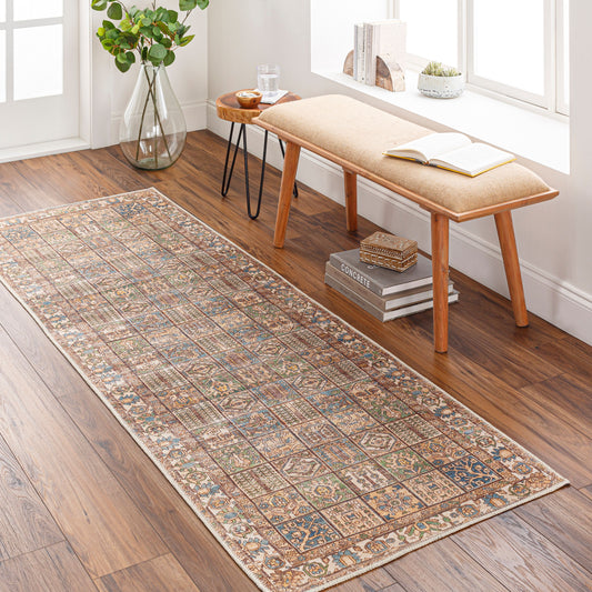 Alfombra de corredor lavable a máquina Amelie AML-2342 de 8 pies