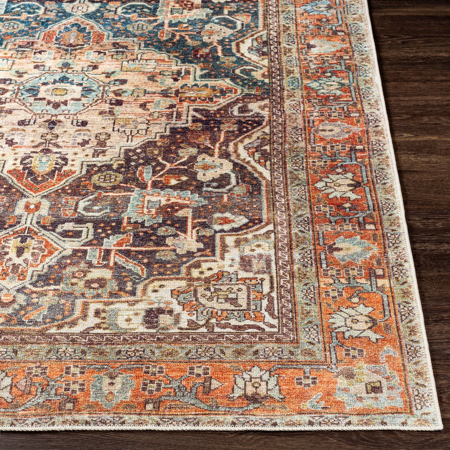 Amelie AML-2343 9' x 12' Machine Woven Washable Area Rug