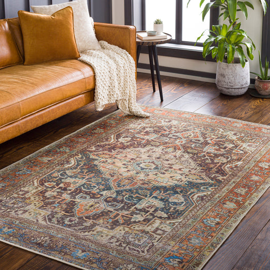 Amelie AML-2343 9' x 12' Machine Woven Washable Area Rug