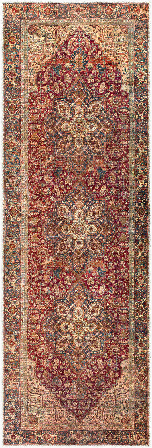 Amelie AML-2344 8ft Runner Machine Woven Washable Runner Rug