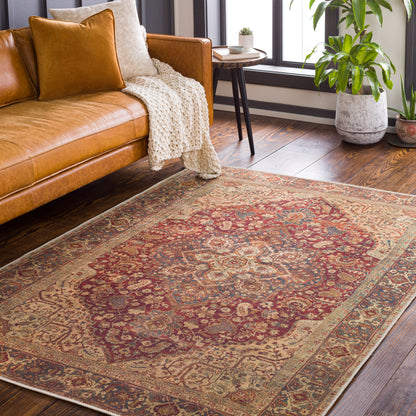 Amelie AML-2344 5' x 7' Machine Woven Washable Area Rug