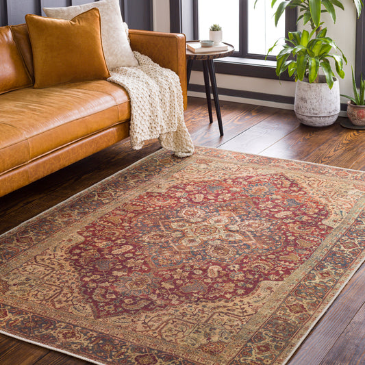 Amelie AML-2344 5' x 7' Machine Woven Washable Area Rug