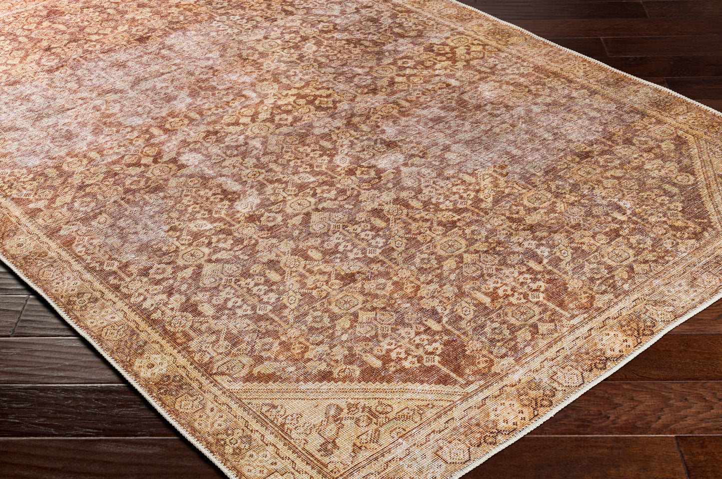 Amelie AML-2345 8ft Runner Machine Woven Washable Runner Rug