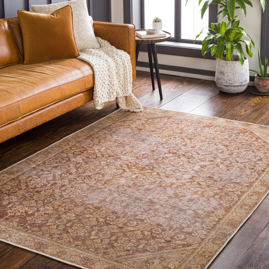 Amelie AML-2345 8ft Runner Machine Woven Washable Runner Rug