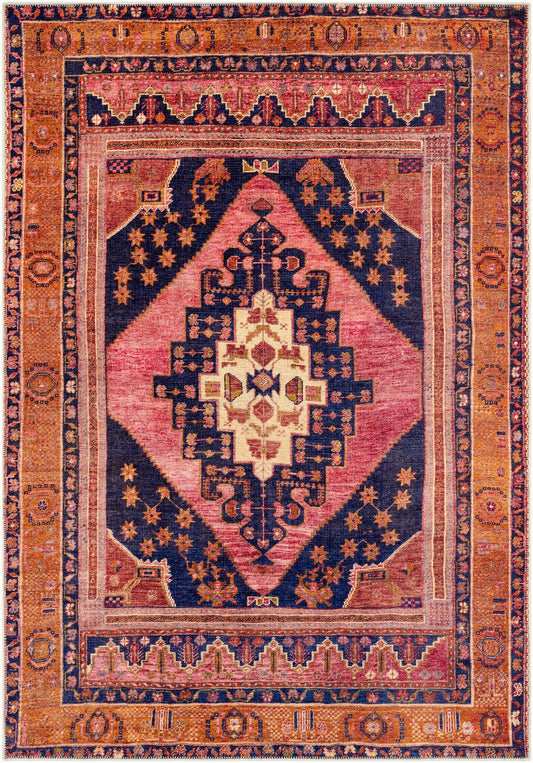 Amelie AML-2347 6' x 9' Machine Woven Washable Area Rug