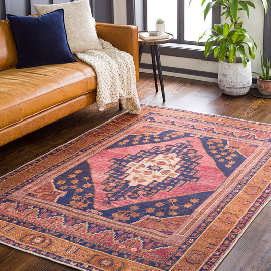 Amelie AML-2347 6' x 9' Machine Woven Washable Area Rug