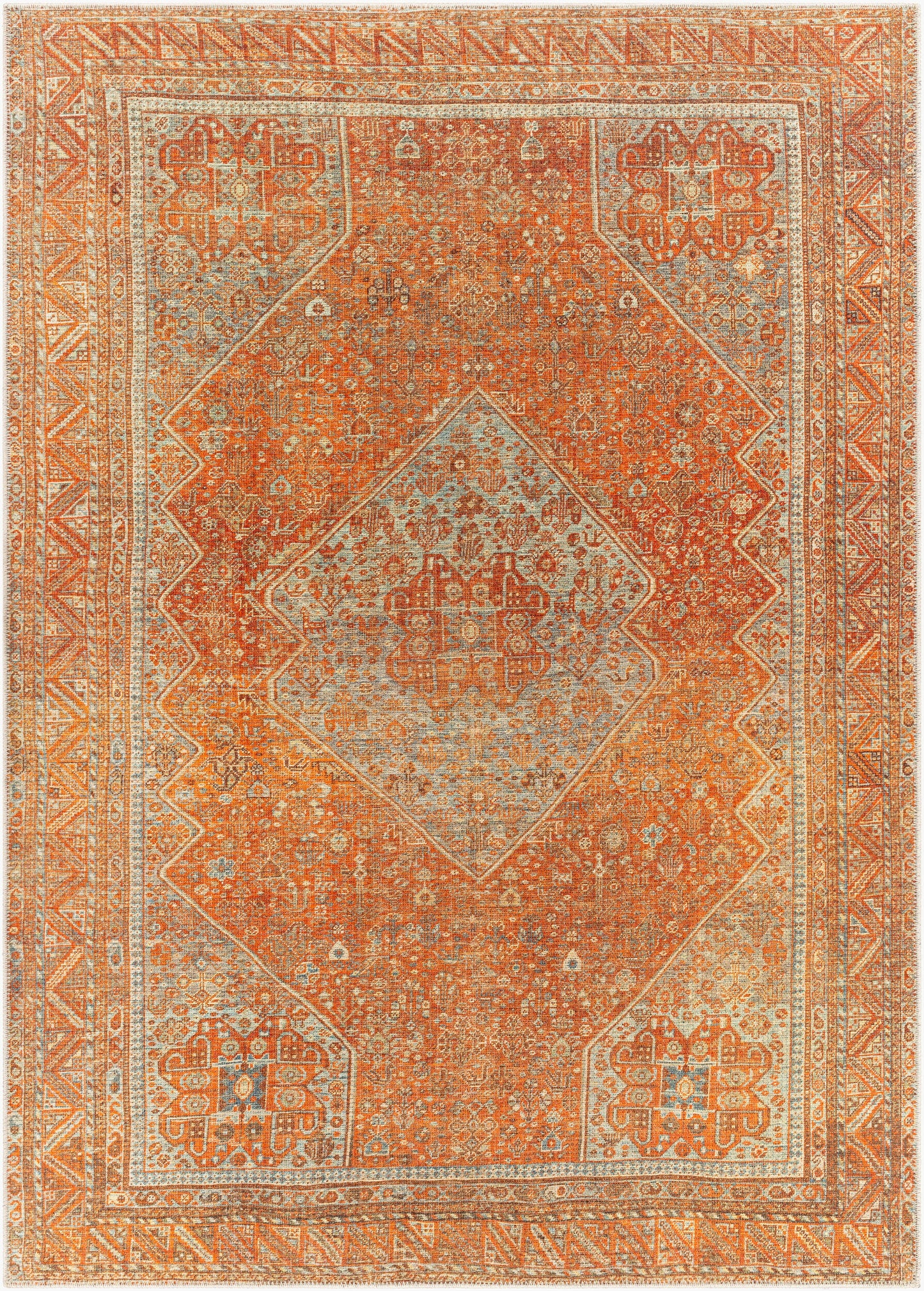Alfombra decorativa lavable a máquina Amelie AML-2351 de 2' x 3'