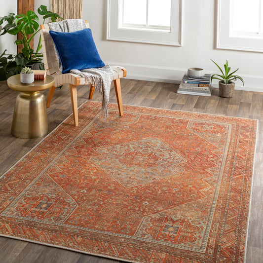 Alfombra decorativa lavable a máquina Amelie AML-2351 de 2' x 3'