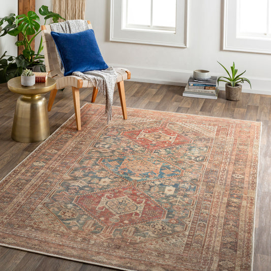 Amelie AML-2354 5' x 7' Machine Woven Washable Area Rug