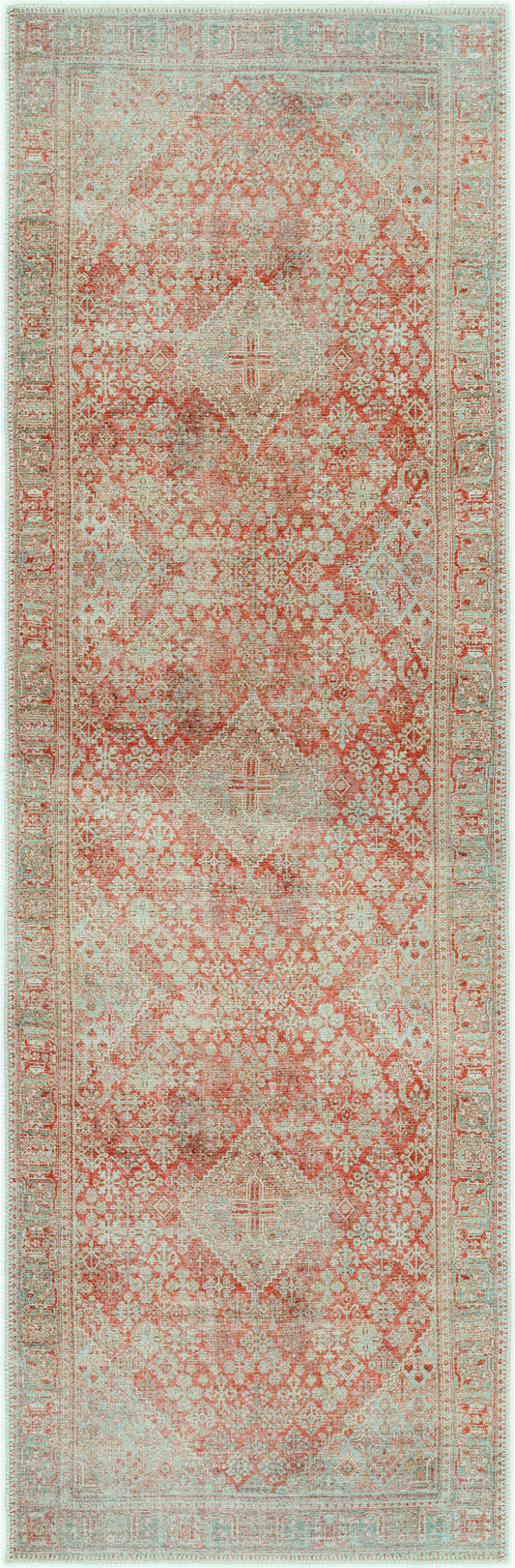 Amelie AML-2355 8ft Runner Machine Woven Washable Runner Rug