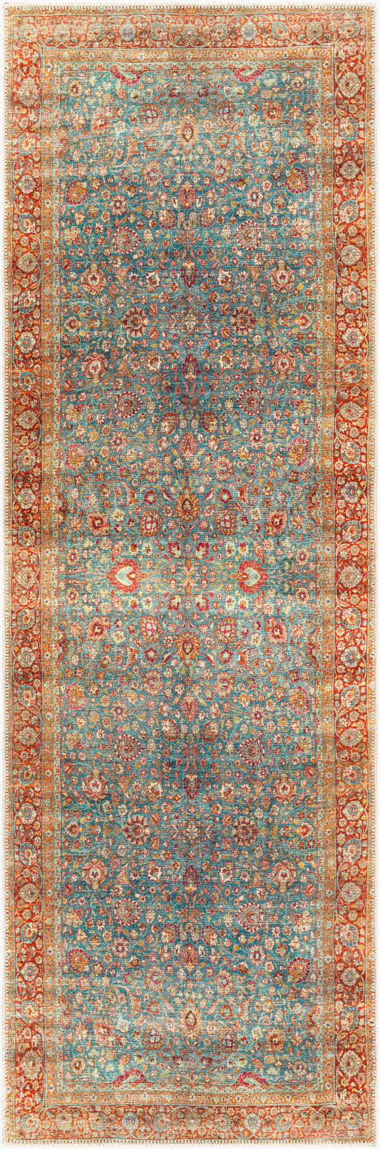 Amelie AML-2356 8ft Runner Machine Woven Washable Runner Rug