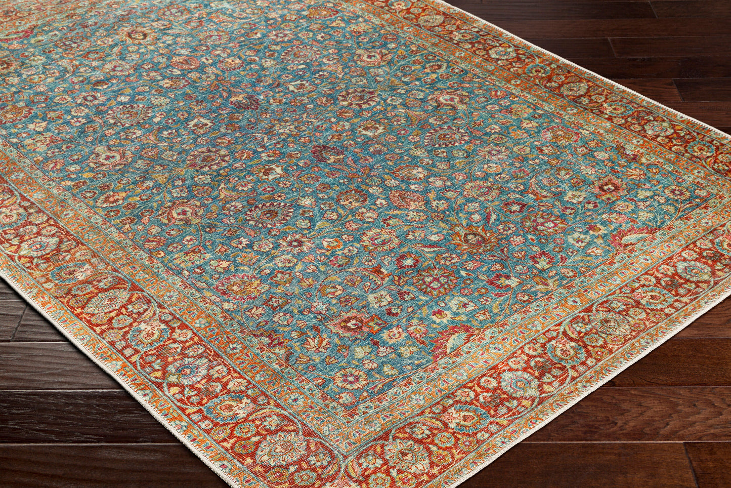 Amelie AML-2356 8ft Runner Machine Woven Washable Runner Rug