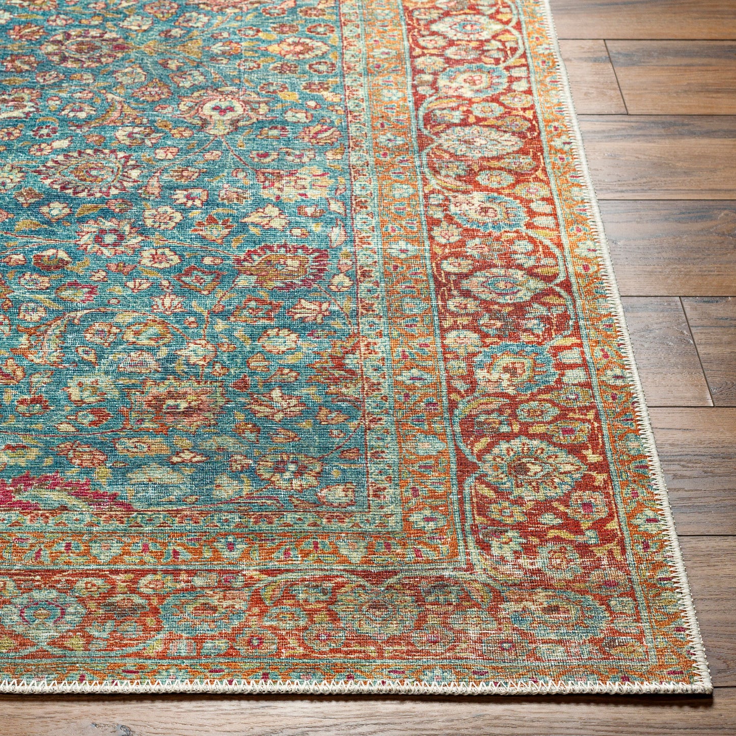 Amelie AML-2356 8ft Runner Machine Woven Washable Runner Rug