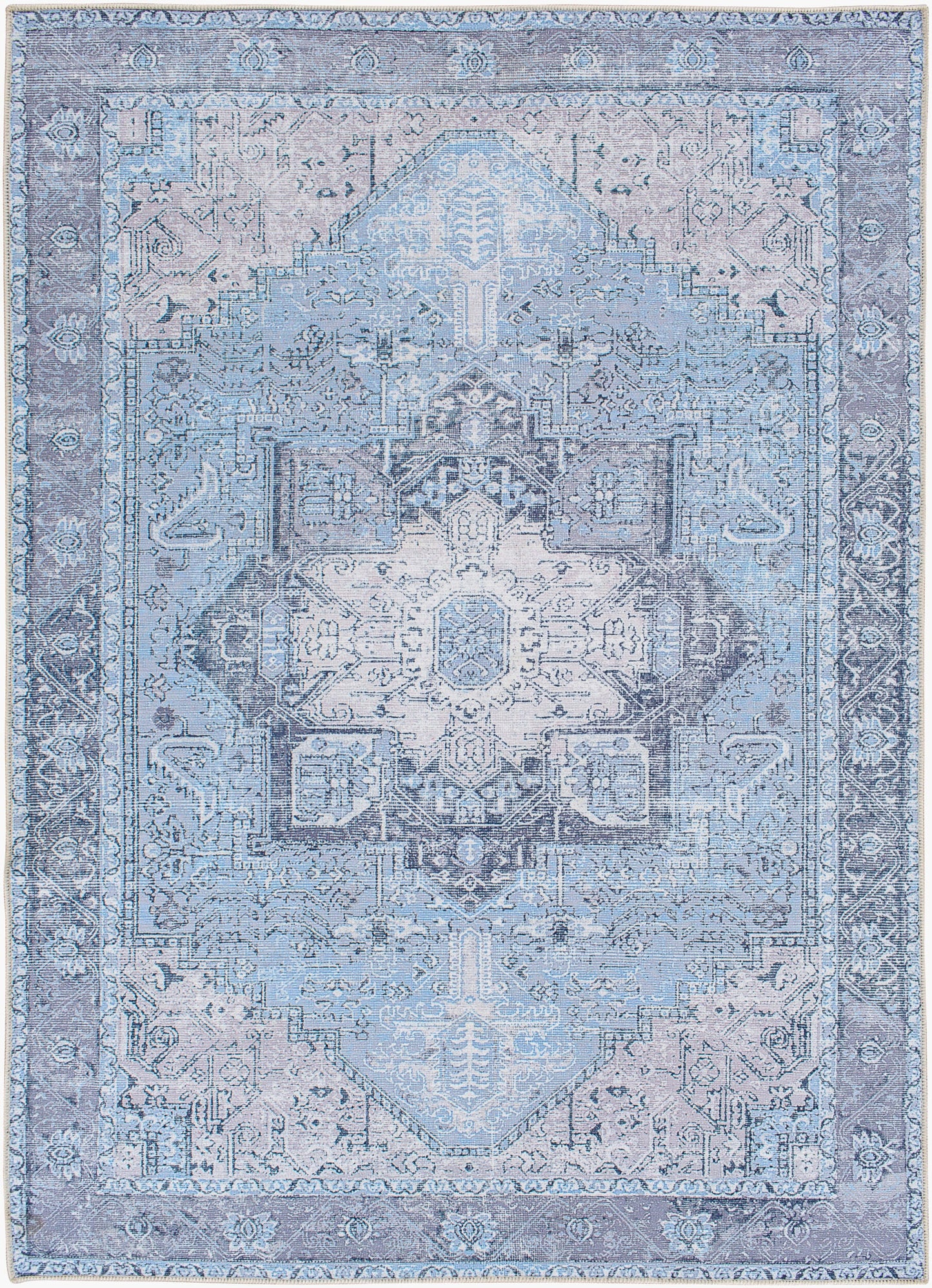 Amelie AML-2358 5' x 7' Machine Woven Washable Area Rug