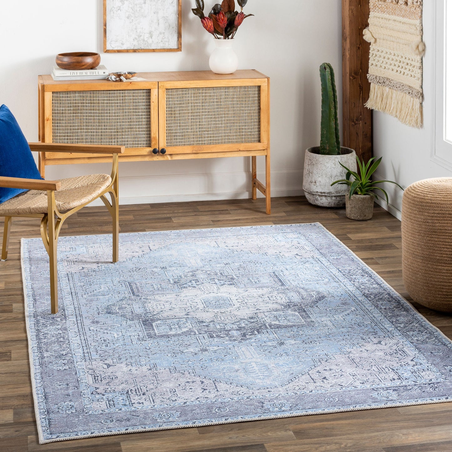Amelie AML-2358 8' x 10' Machine Woven Washable Area Rug