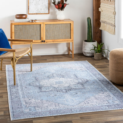 Alfombra decorativa lavable a máquina Amelie AML-2358 de 2' x 3'