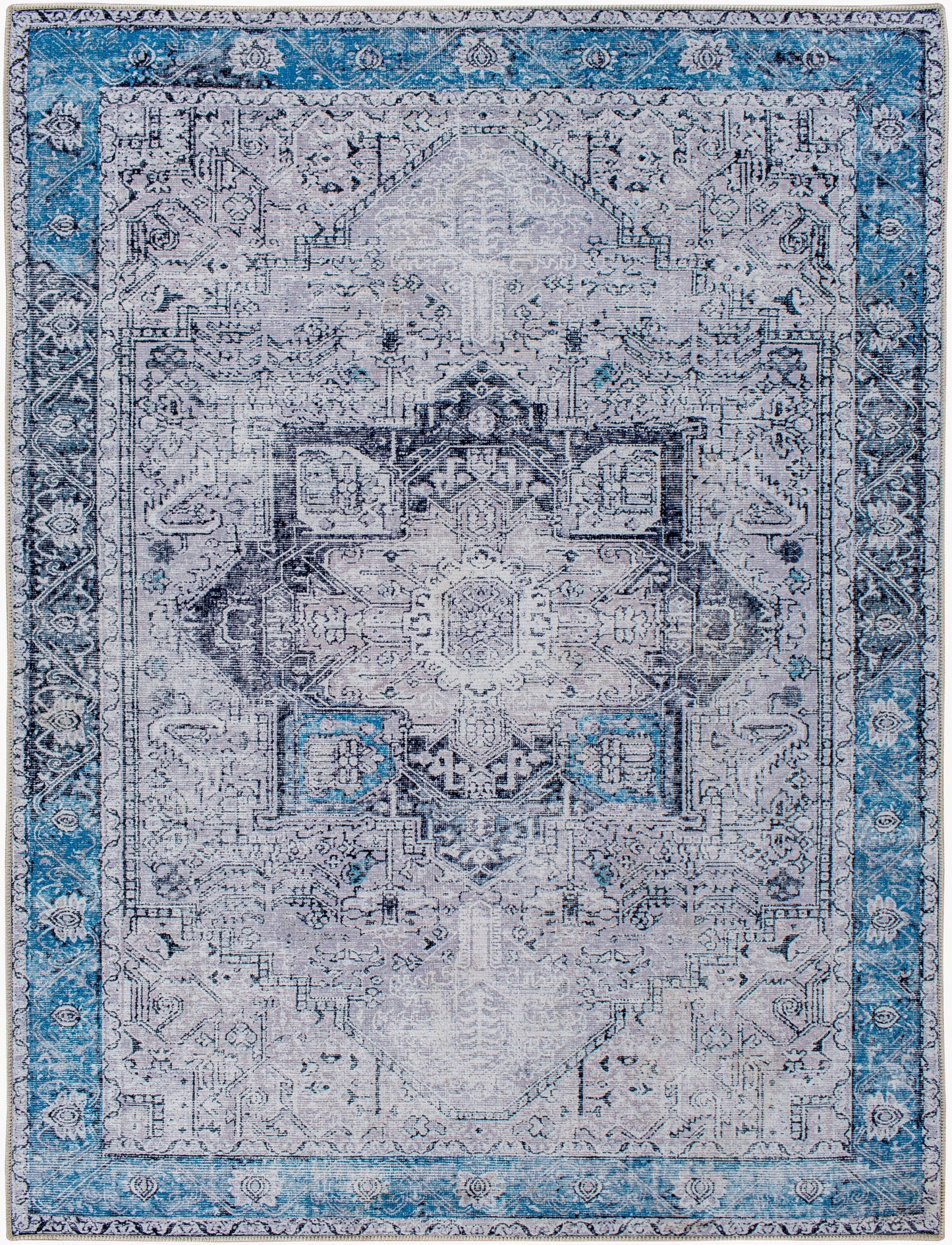 Amelie AML-2359 5' x 7' Machine Woven Washable Area Rug