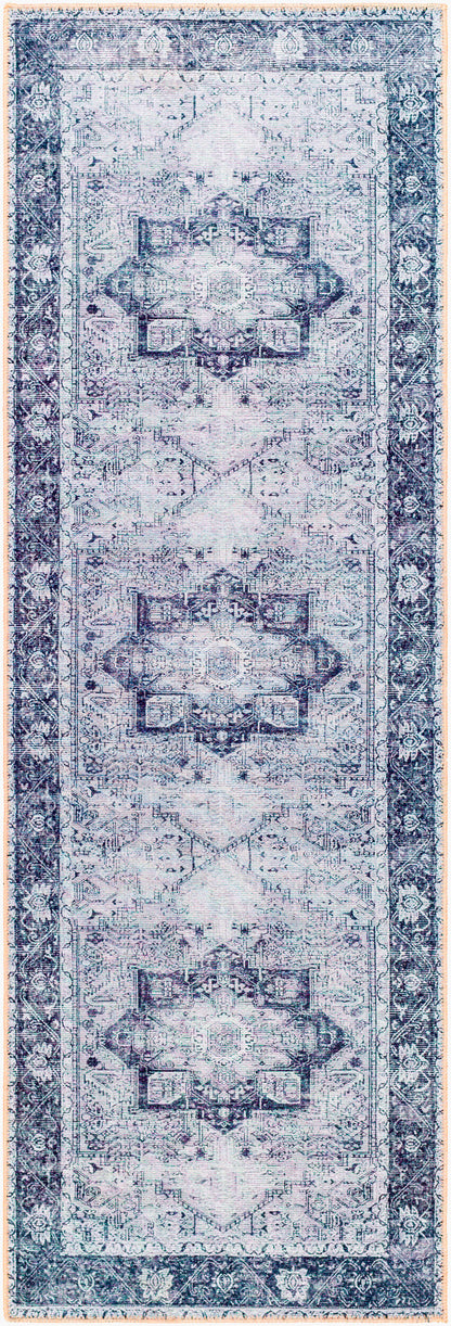Amelie AML-2361 16ft Runner Machine Woven Washable Runner Rug