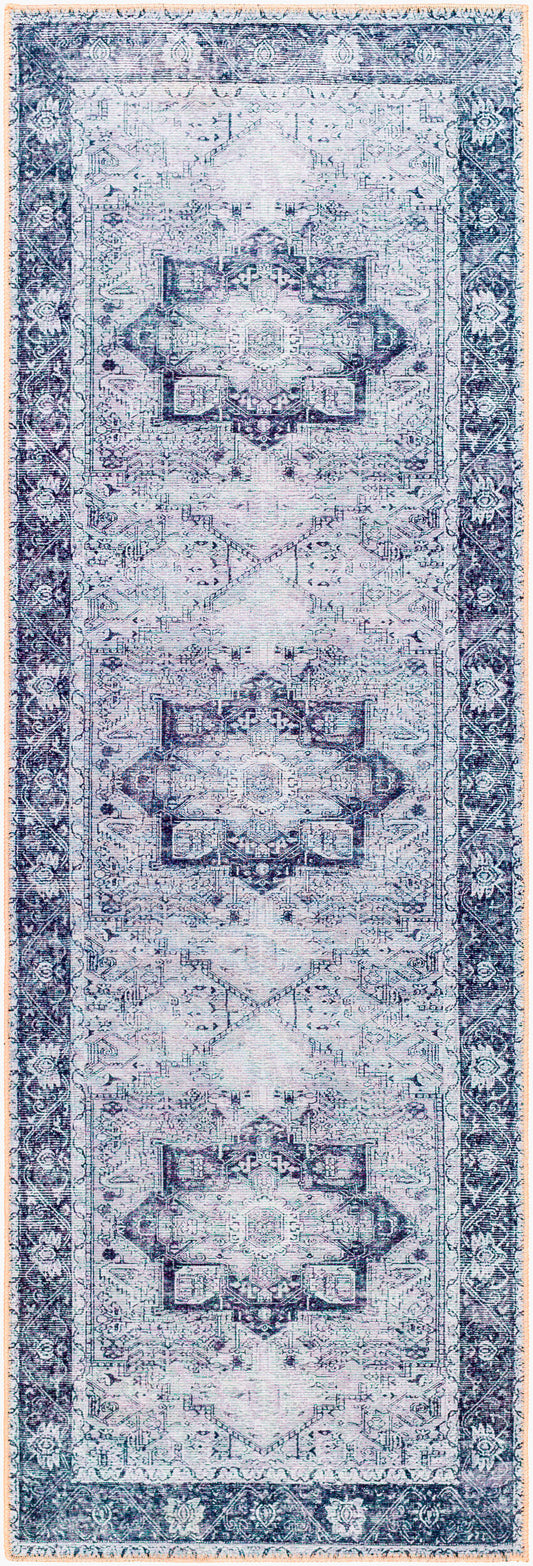 Amelie AML-2361 16ft Runner Machine Woven Washable Runner Rug