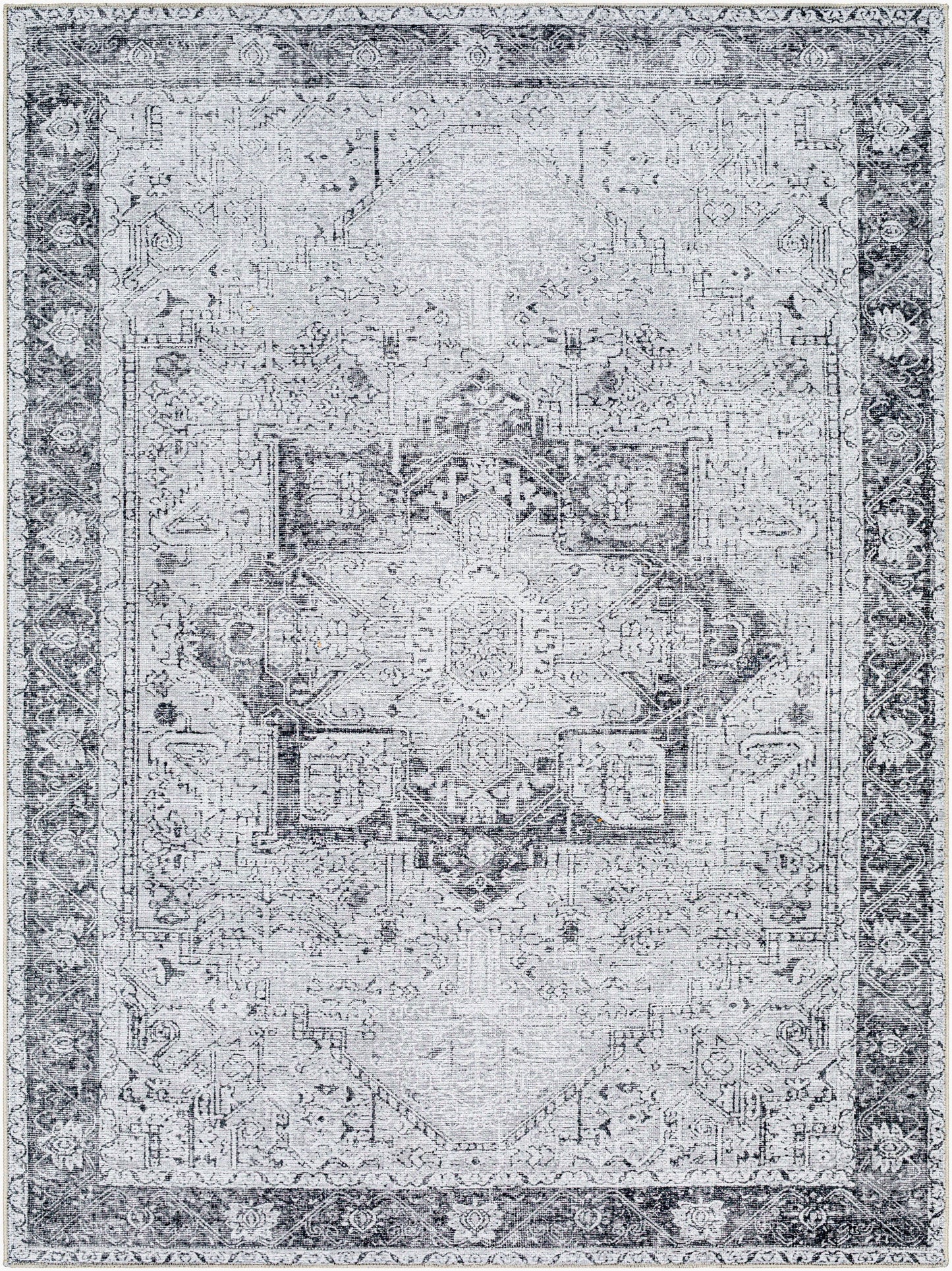 Amelie AML-2361 6' x 9' Machine Woven Washable Area Rug
