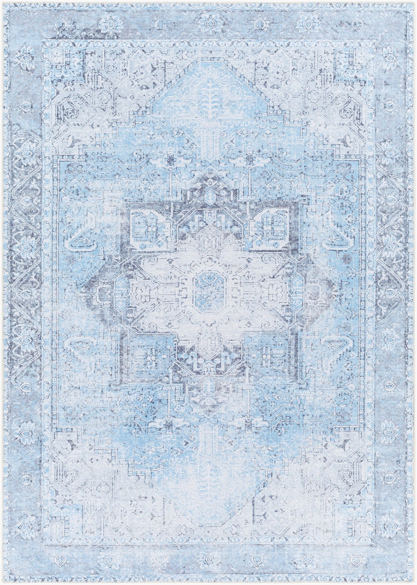 Amelie AML-2362 5' x 7' Machine Woven Washable Area Rug