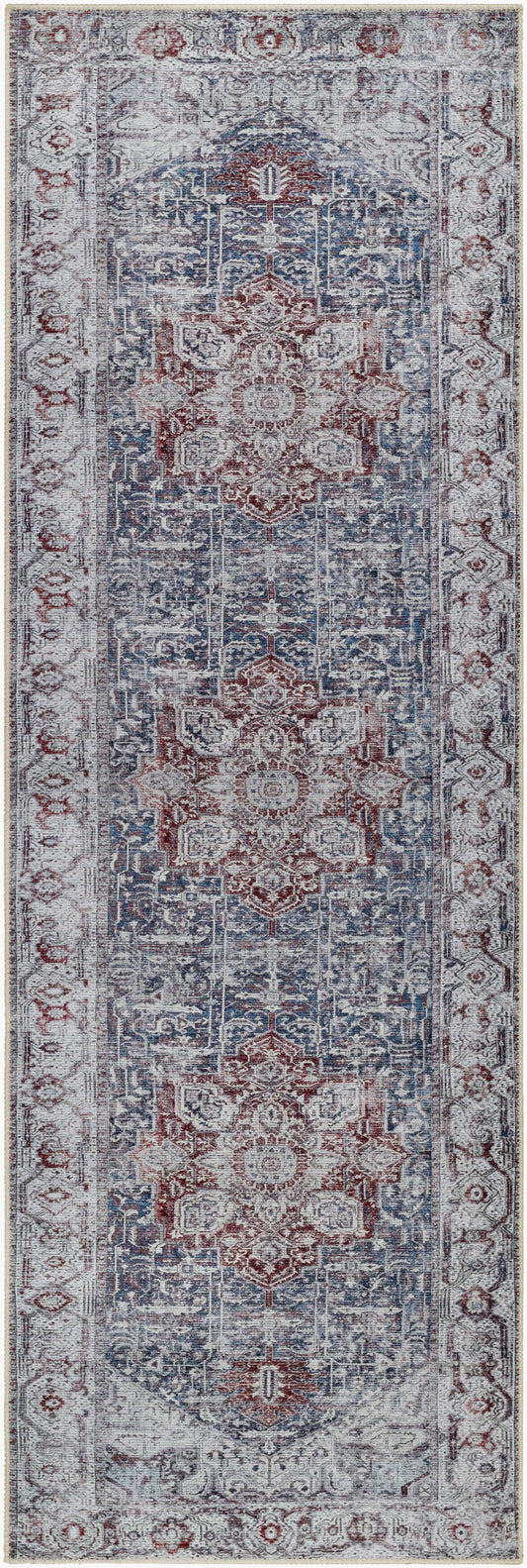 Amelie AML-2366 8ft Runner Machine Woven Washable Runner Rug