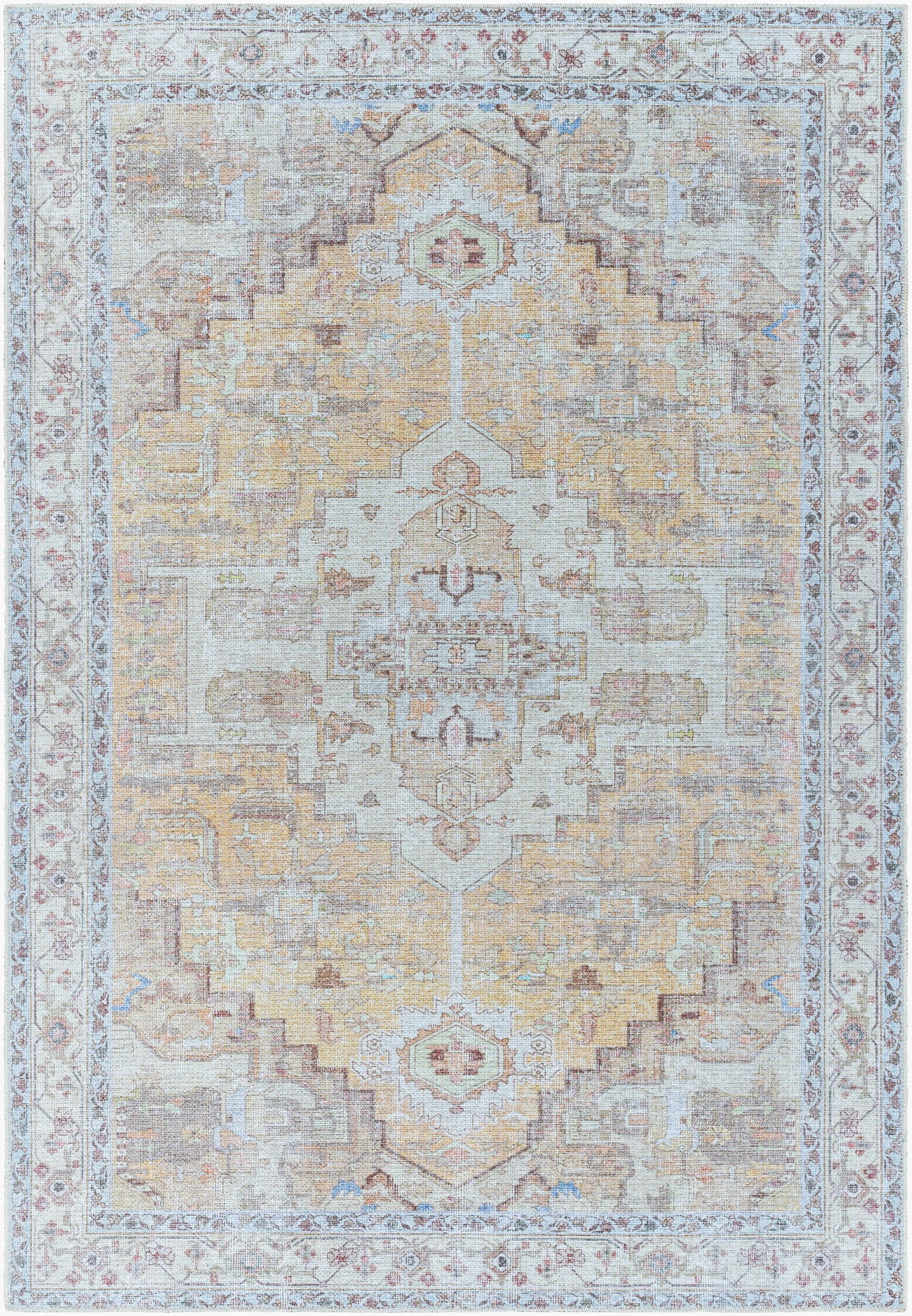 Amelie AML-2373 5' x 7' Machine Woven Washable Area Rug