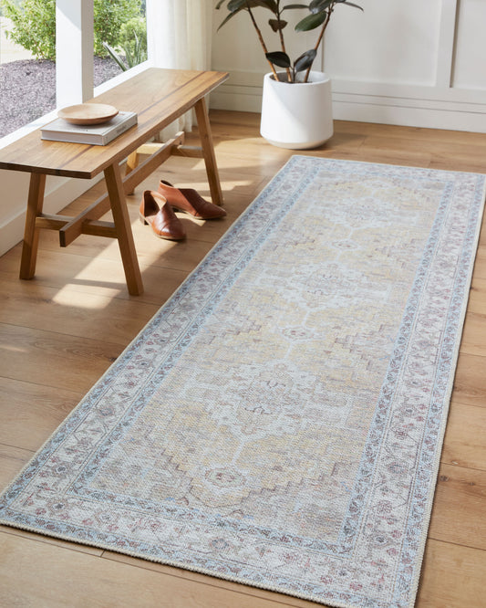 Amelie AML-2373 5' x 7' Machine Woven Washable Area Rug