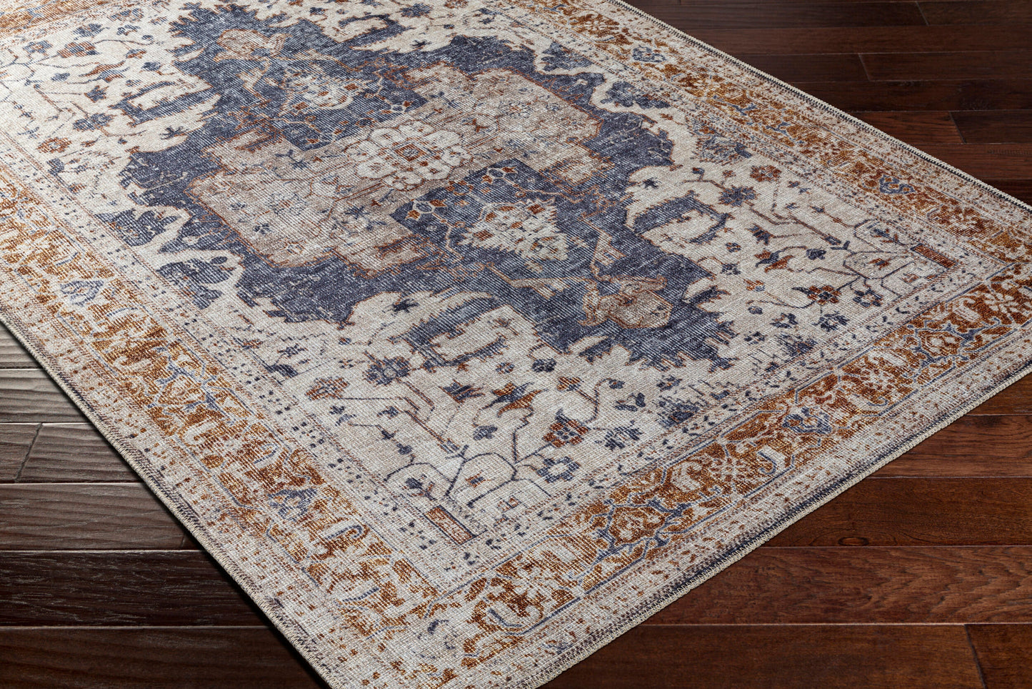 Amelie AML-2374 8ft Runner Machine Woven Washable Runner Rug