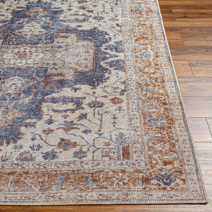 Amelie AML-2374 8ft Runner Machine Woven Washable Runner Rug