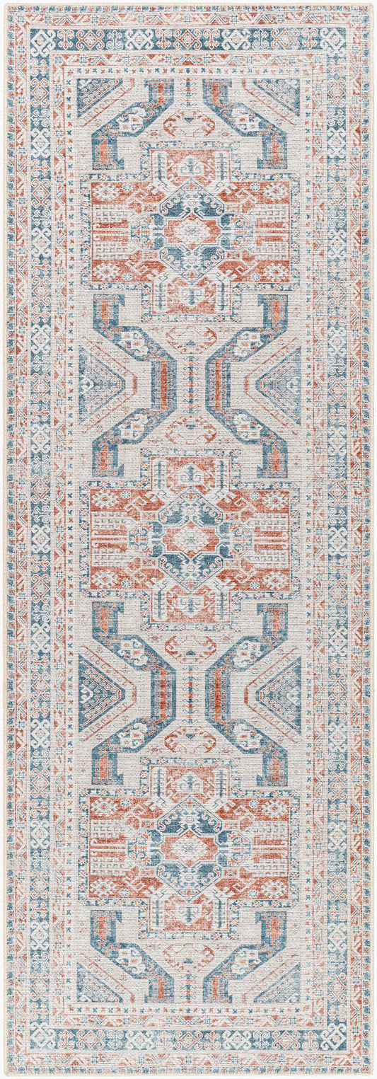 Amelie AML-2375 8ft Runner Machine Woven Washable Runner Rug