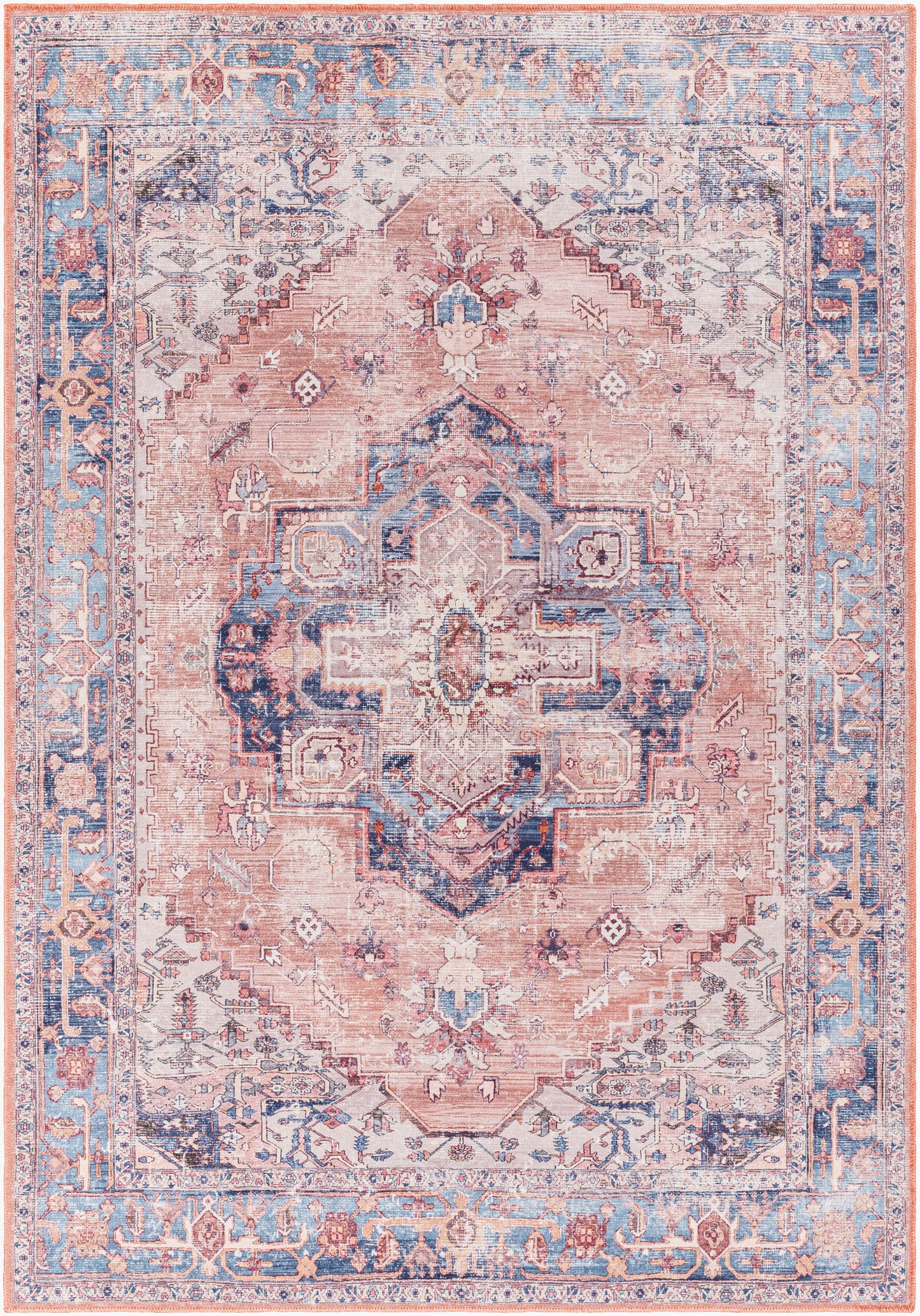 Amelie AML-2376 5' x 7' Machine Woven Washable Area Rug
