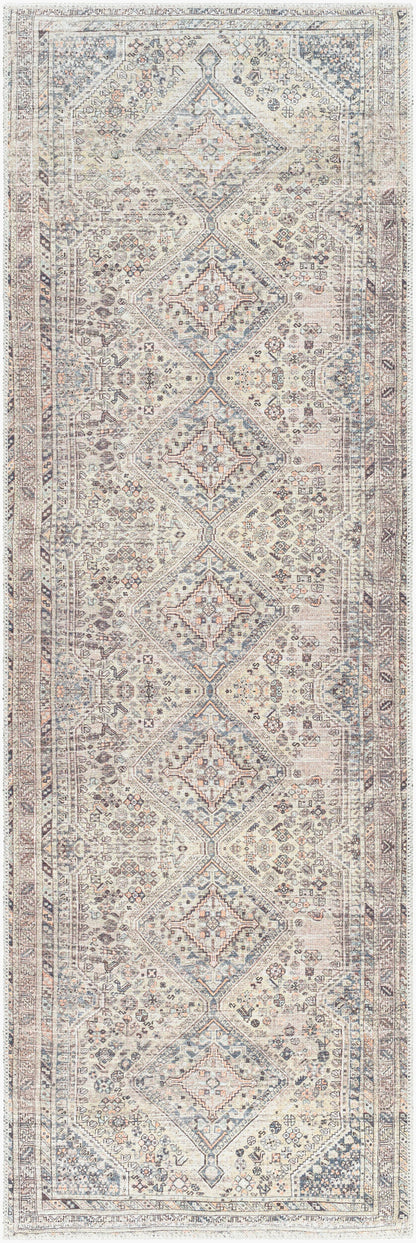 Amelie AML-2382 8ft Runner Machine Woven Washable Runner Rug