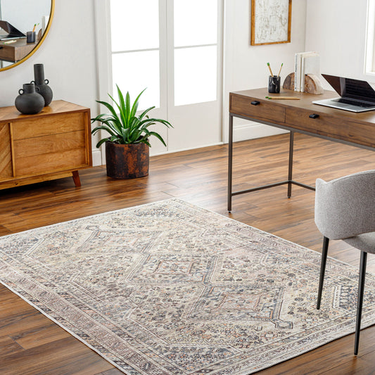 Amelie AML-2382 2' x 3' Machine Woven Washable Accent Rug