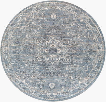 Amore AMO-2327 8ft Round Machine Woven Area Rug