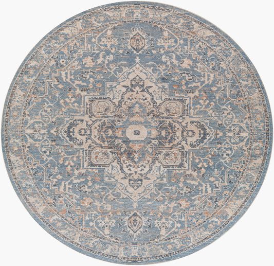 Amore AMO-2328 8ft Round Machine Woven Area Rug