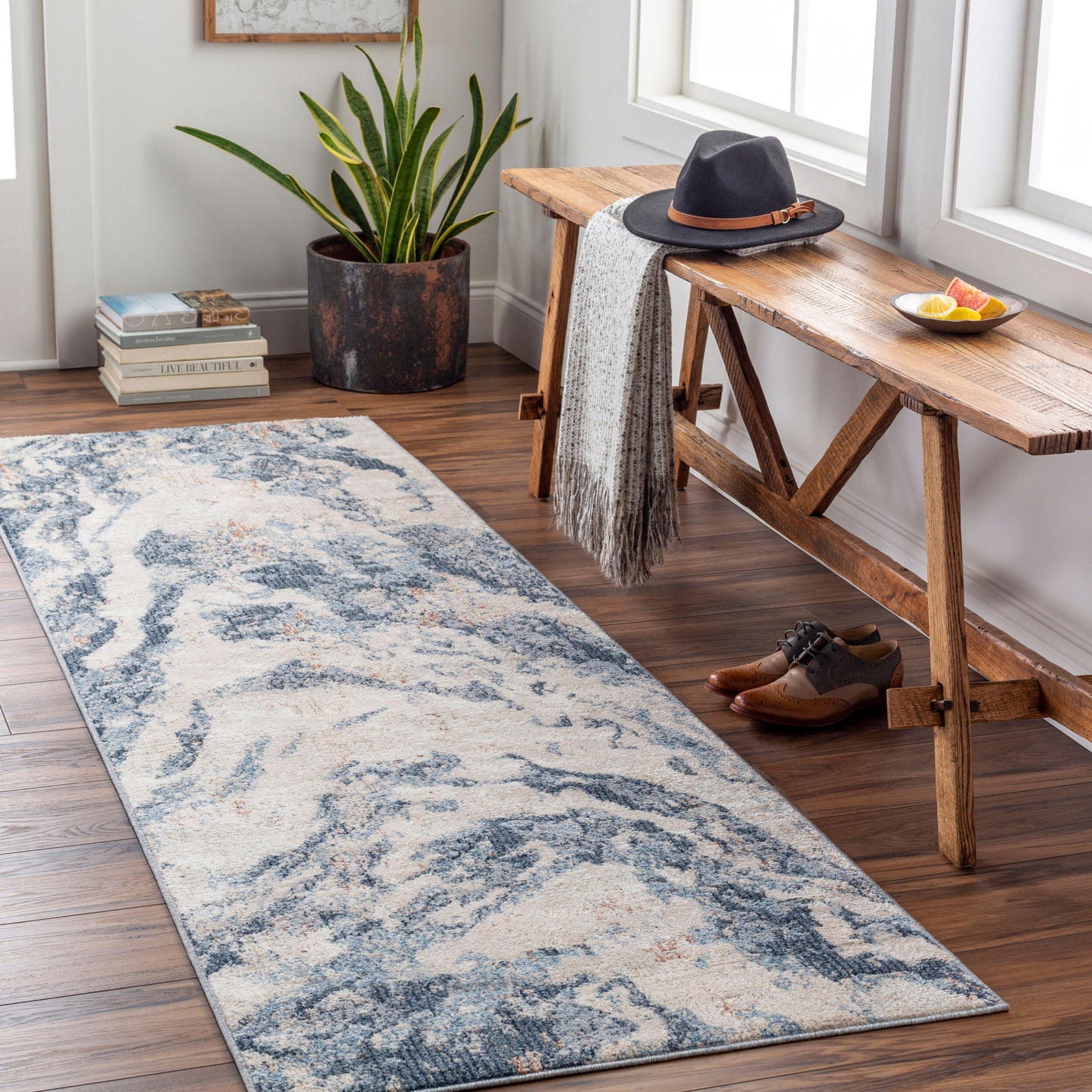 Amore AMO-2335 10ft Runner Machine Woven Runner Rug