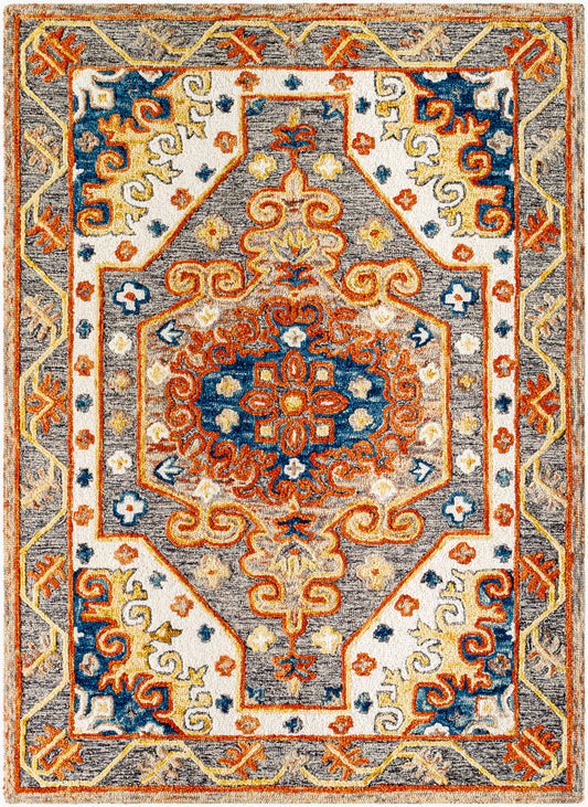 Amita AMZ-2300 5' x 7' Handmade Wool Area Rug