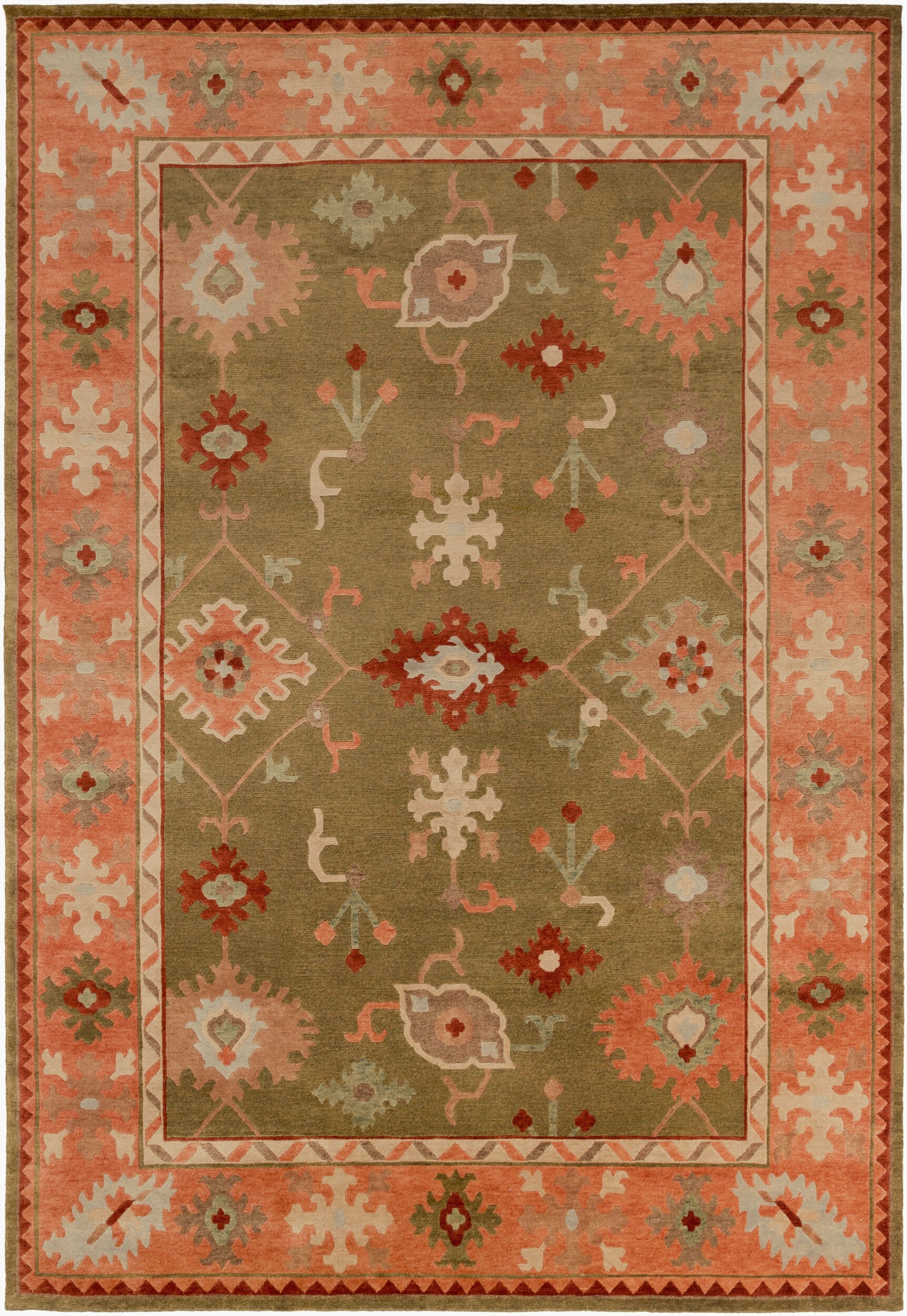 Alfombra de lana hecha a mano Anastacia ANA-8409 de 9' x 12'