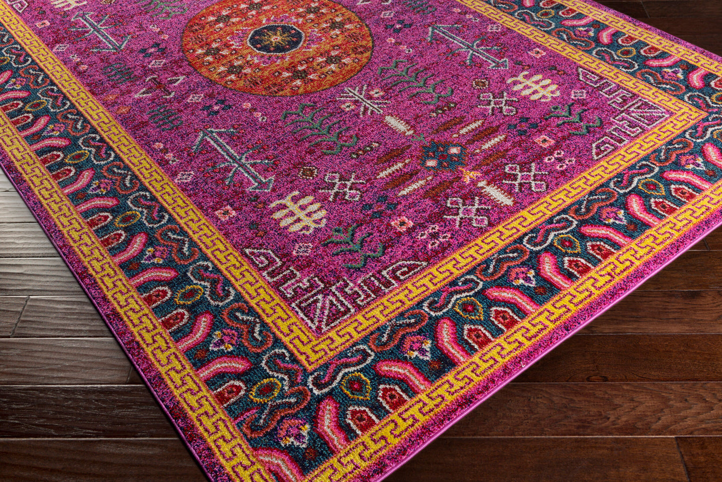 Alfombra decorativa tejida a máquina Anika ANI-1004 de 2' x 3'