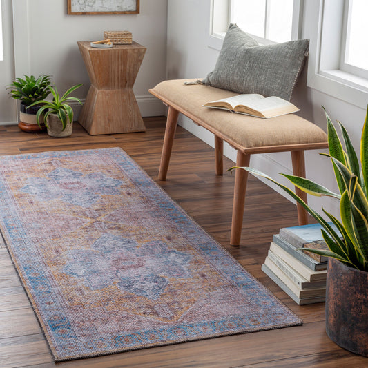 Atlanta ANL-2302 7ft Runner Machine Woven Washable Runner Rug