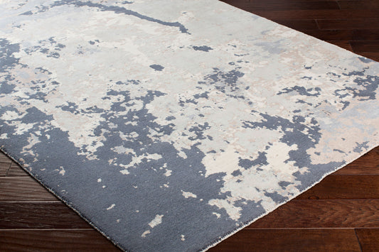 Alfombra decorativa de lana tejida a máquina Andromeda ANM-1007 de 2' x 3'