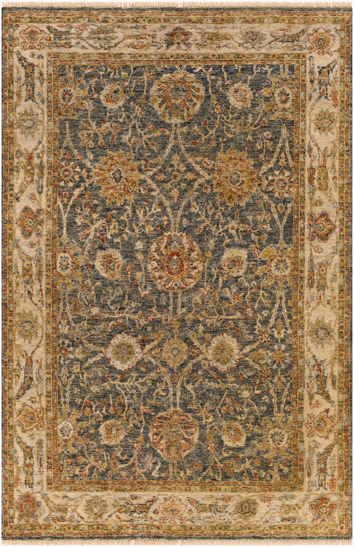 Alfombra de lana hecha a mano Anatolia ANY-2301 de 2,7 x 3,6 m