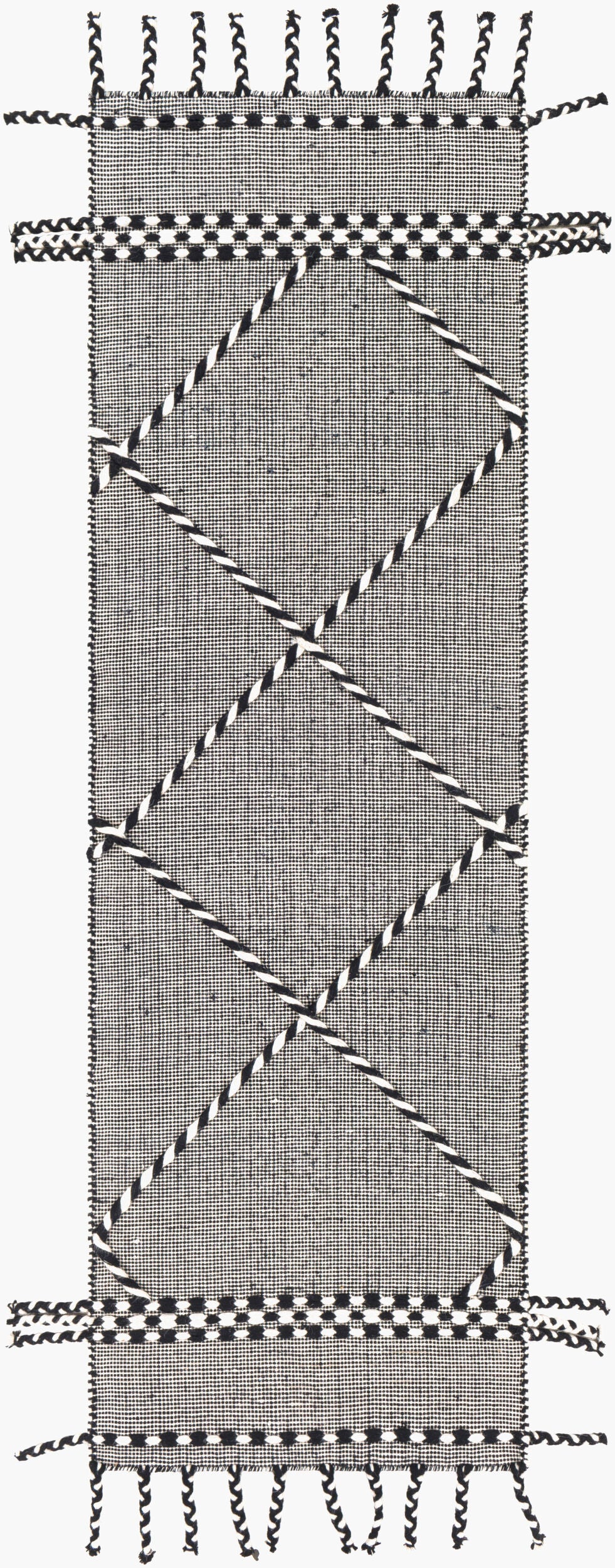 Alfombra de lana hecha a mano Apache APA-2306 de 2,4 m