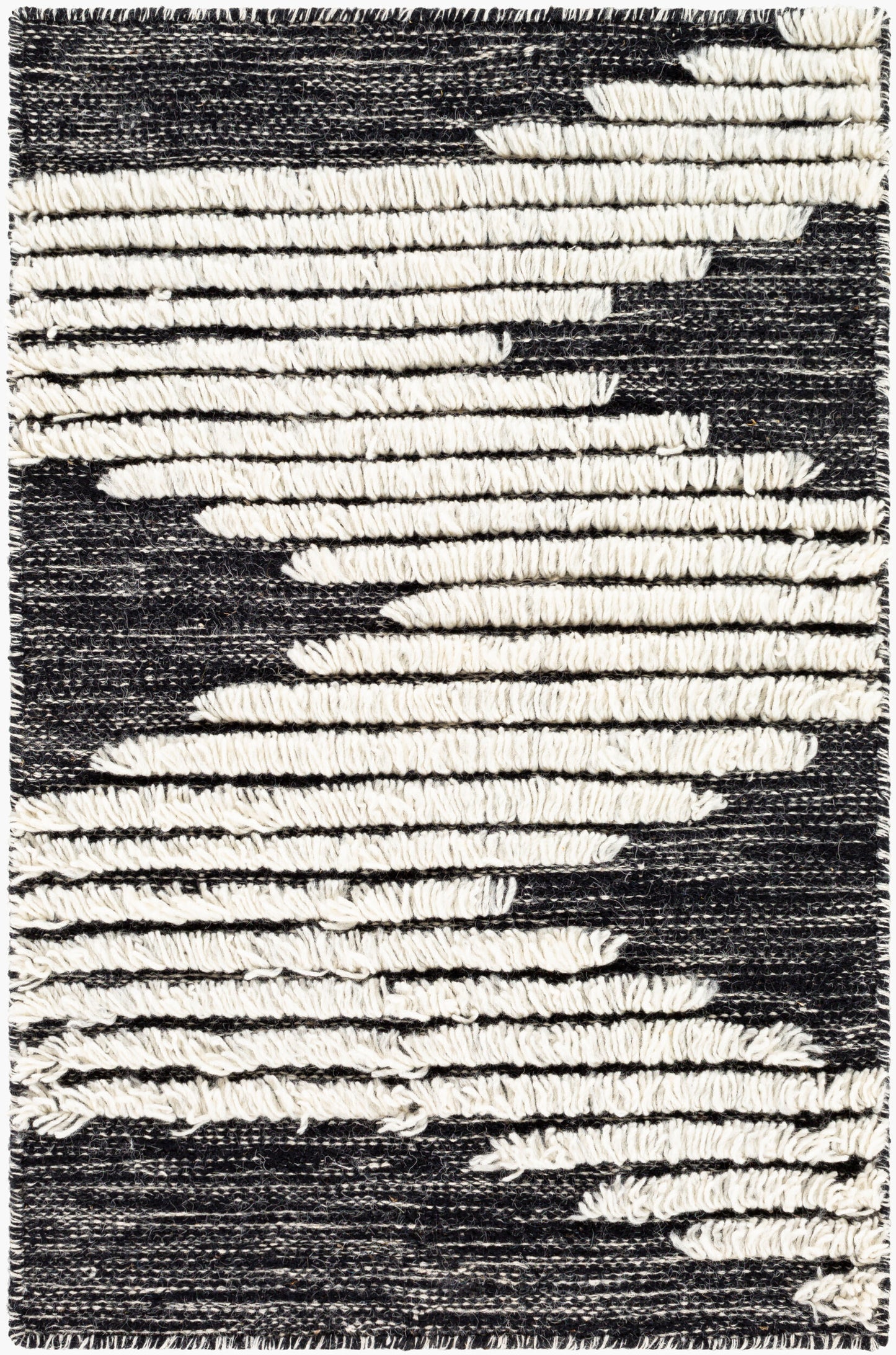 Alfombra decorativa de lana hecha a mano Apache APA-2311 de 2' x 3'