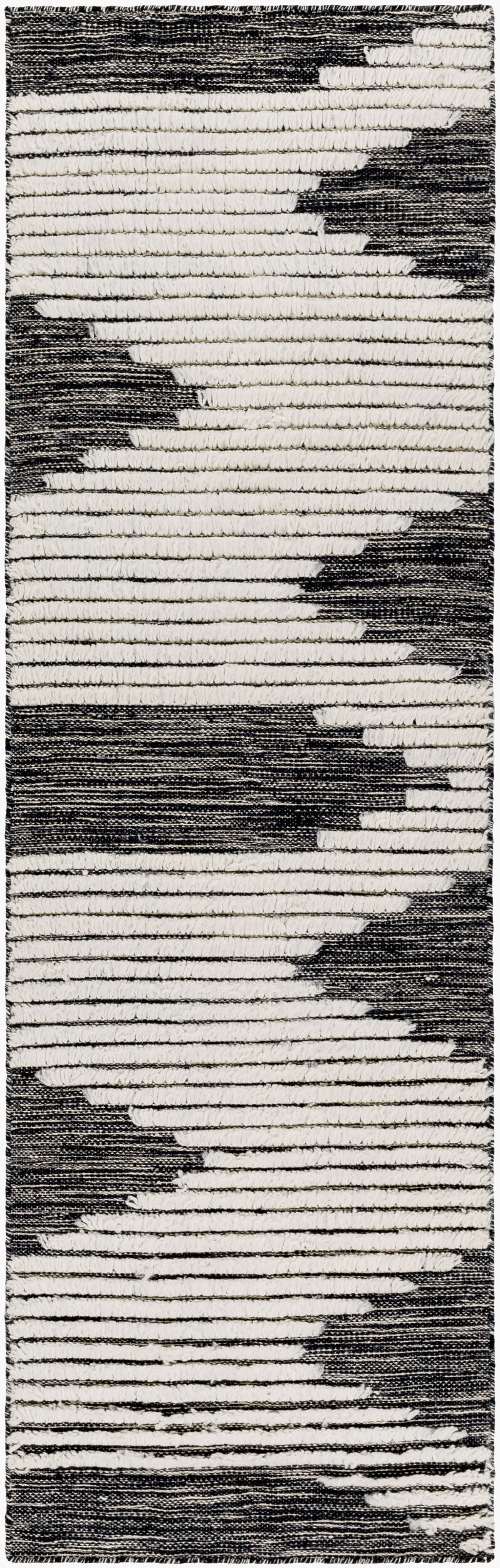 Apache APA-2311 8ft Runner Handmade Wool Runner Rug