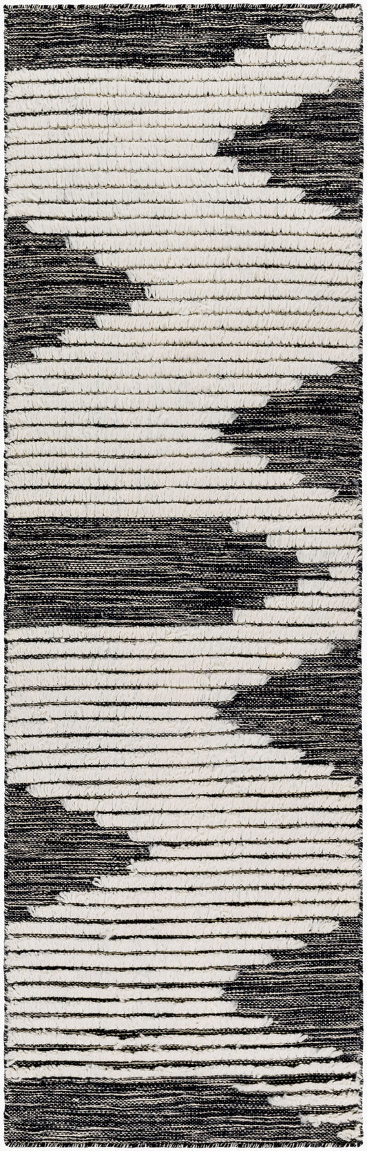 Apache APA-2311 8ft Runner Handmade Wool Runner Rug