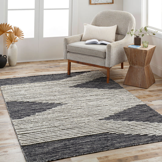 Alfombra decorativa de lana hecha a mano Apache APA-2311 de 2' x 3'