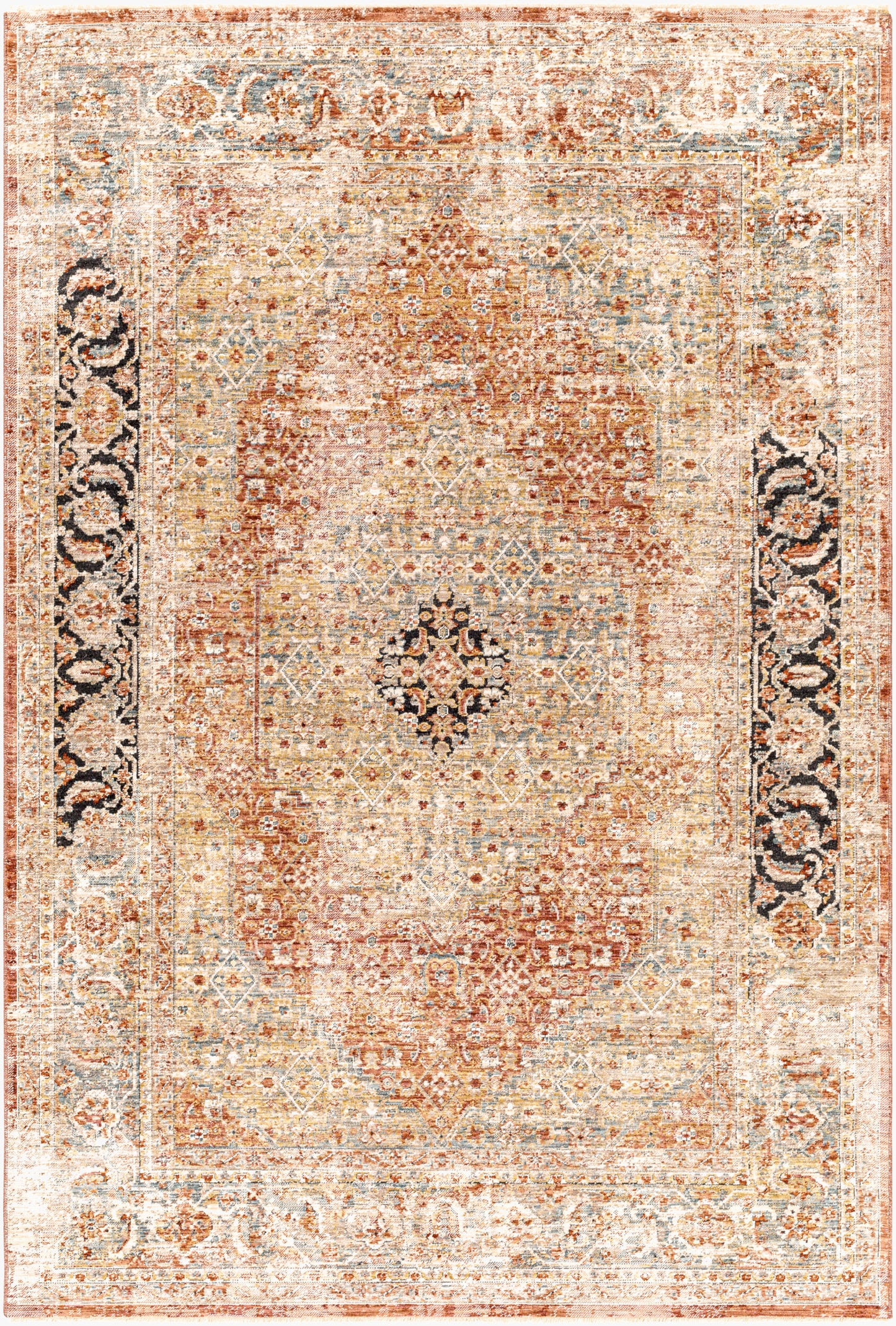 Alfombra tejida a máquina Aspendos APS-2302 de 9' x 12'
