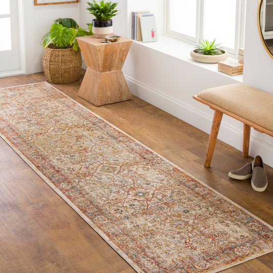 Aspendos APS-2317 10ft Runner Machine Woven Runner Rug